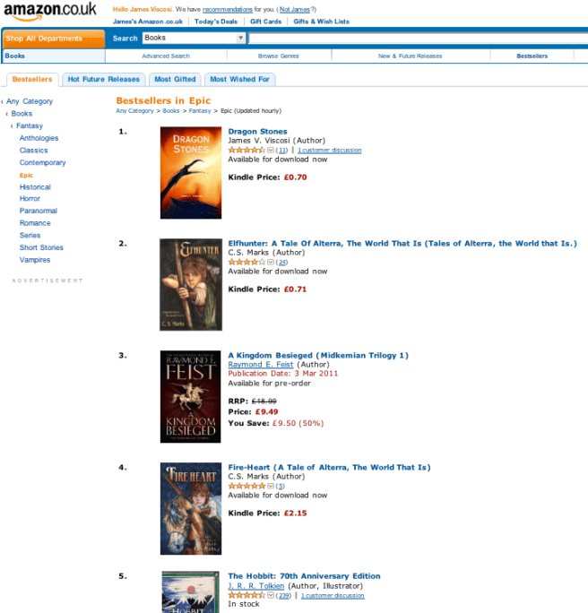Dragon Stones Reclaims The #1 Spot On The Epic Fantasy Chart