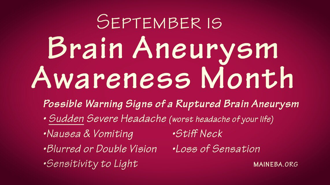 September is National Brain Aneurysm Awareness Month – Viscosity